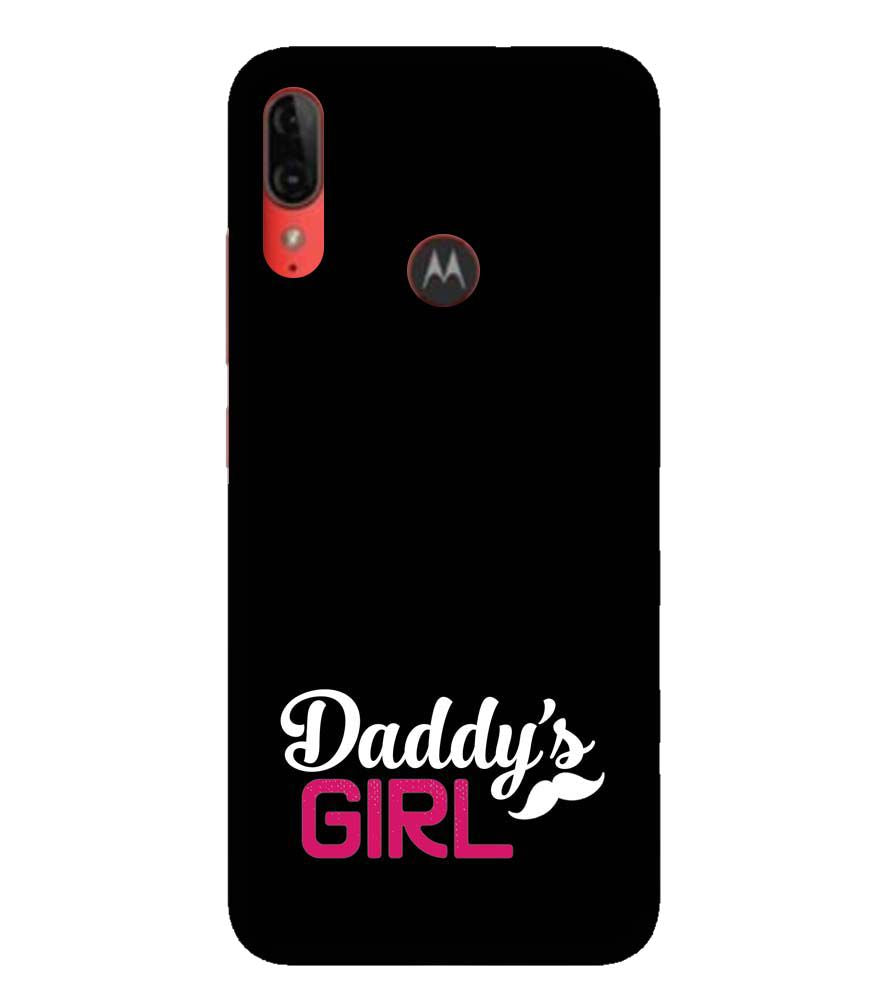 U0052-Daddy's Girl Back Cover for Motorola Moto E6s