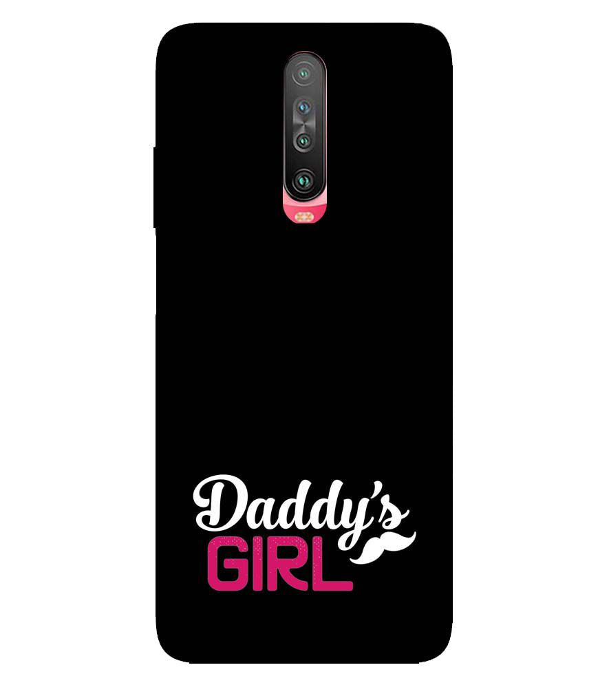 U0052-Daddy's Girl Back Cover for Xiaomi Poco X2
