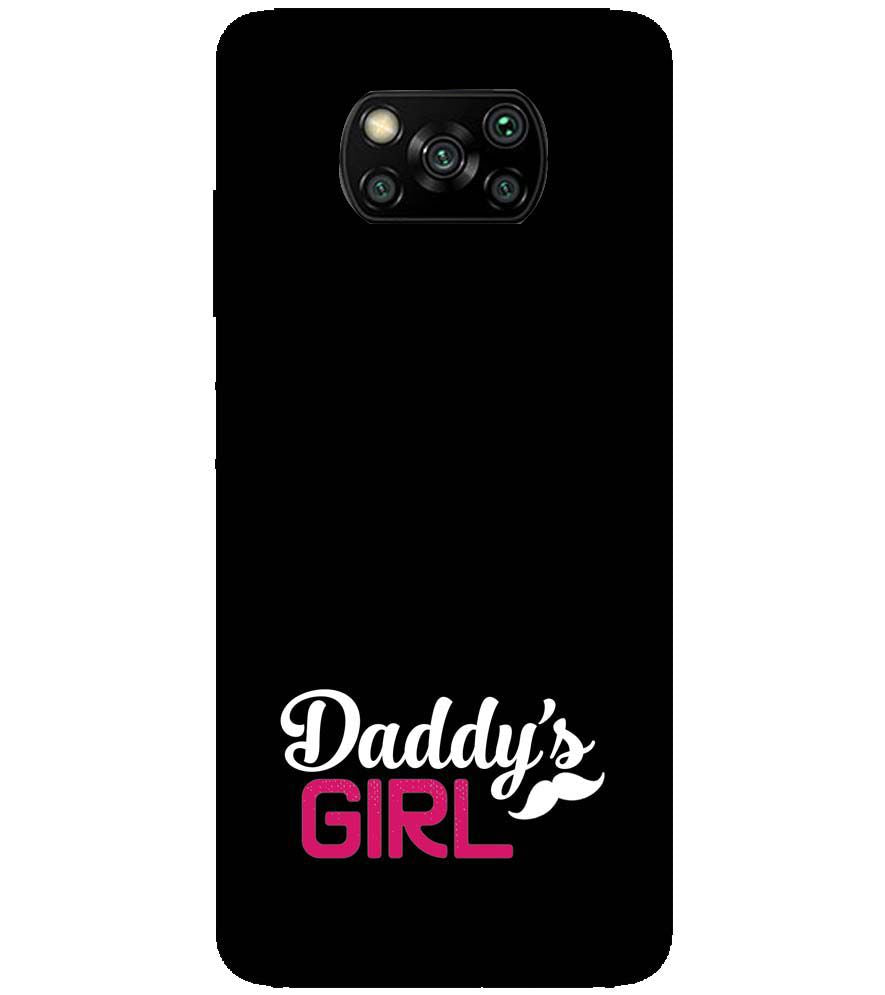 U0052-Daddy's Girl Back Cover for Xiaomi Poco X3 Pro