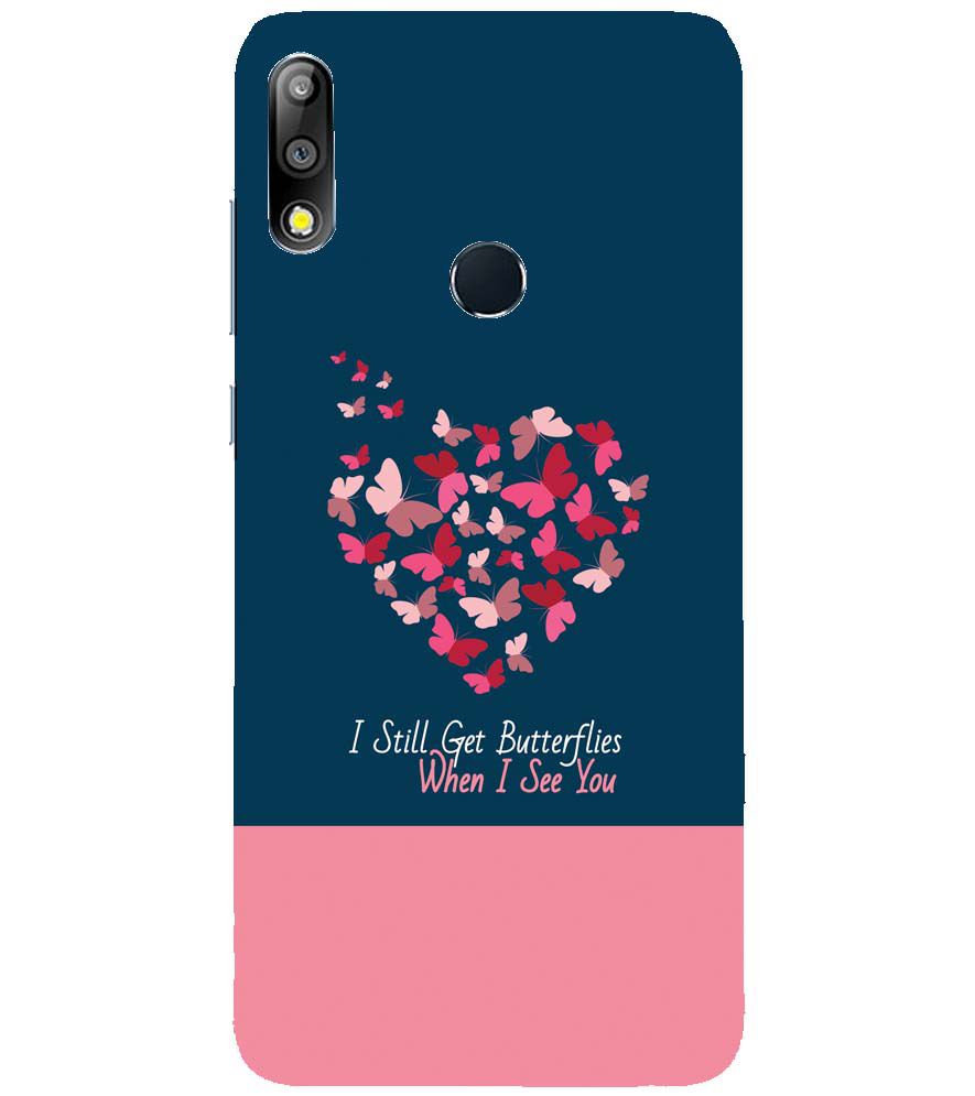U0317-Butterflies on Seeing You Back Cover for Asus Zenfone Max Pro (M2) ZB631KL
