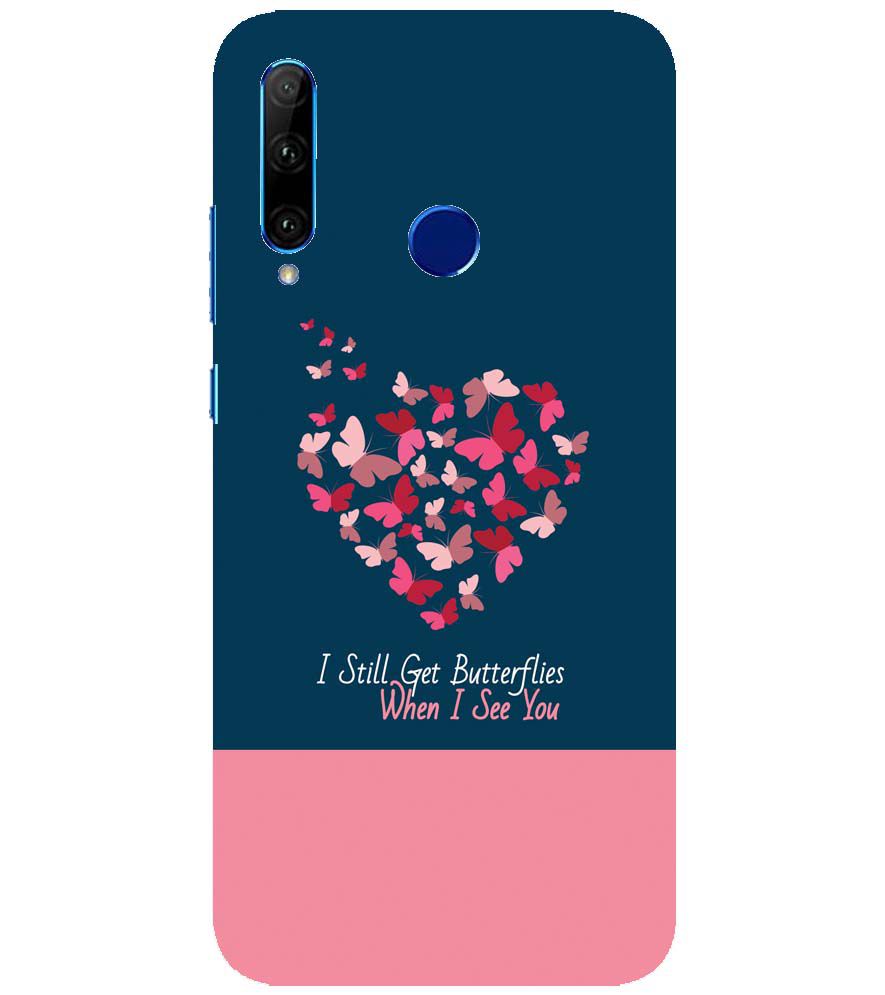 U0317-Butterflies on Seeing You Back Cover for Huawei Honor 10i