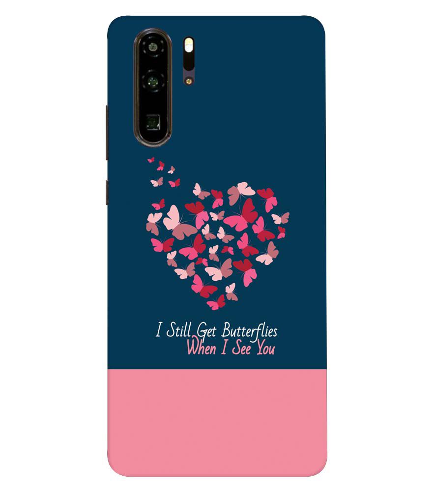 U0317-Butterflies on Seeing You Back Cover for Huawei P30 Pro