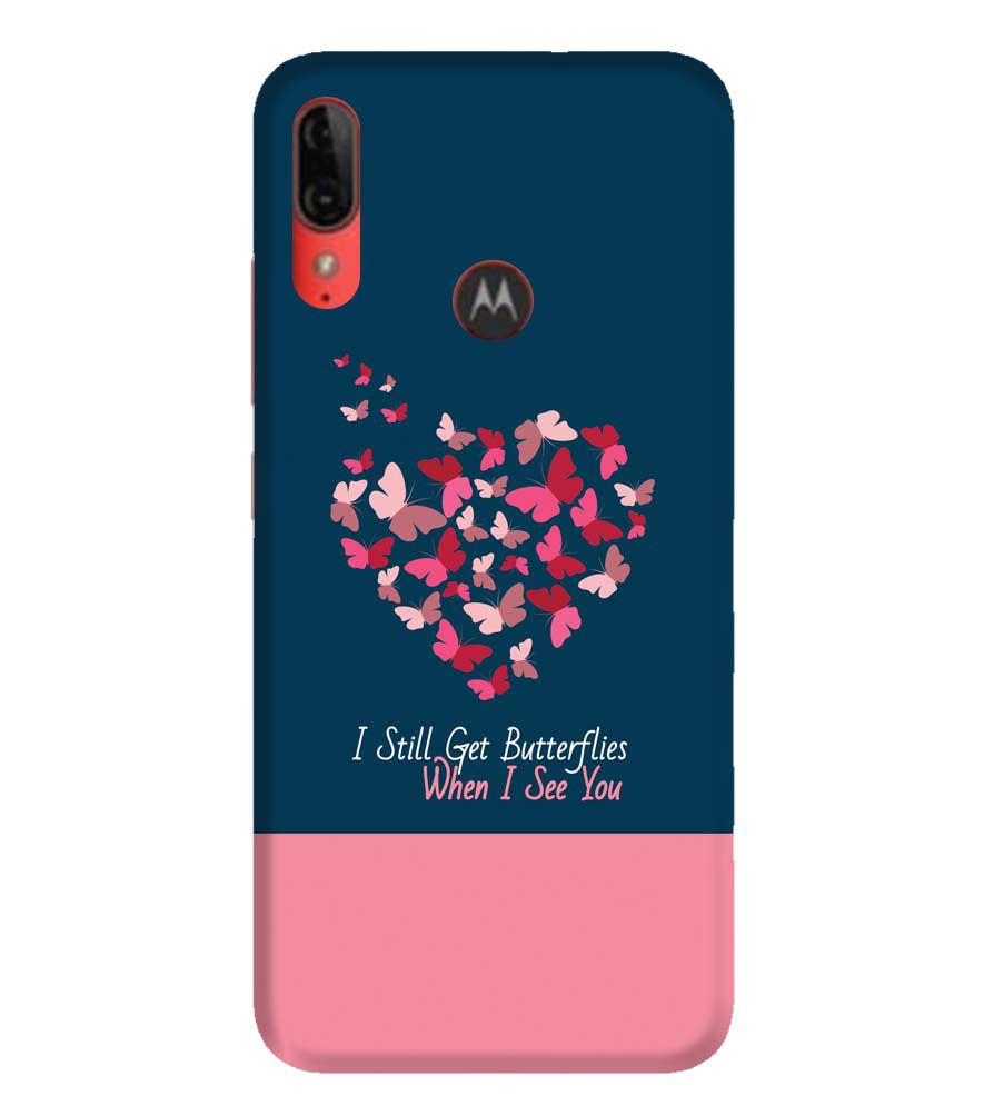 U0317-Butterflies on Seeing You Back Cover for Motorola Moto E6s