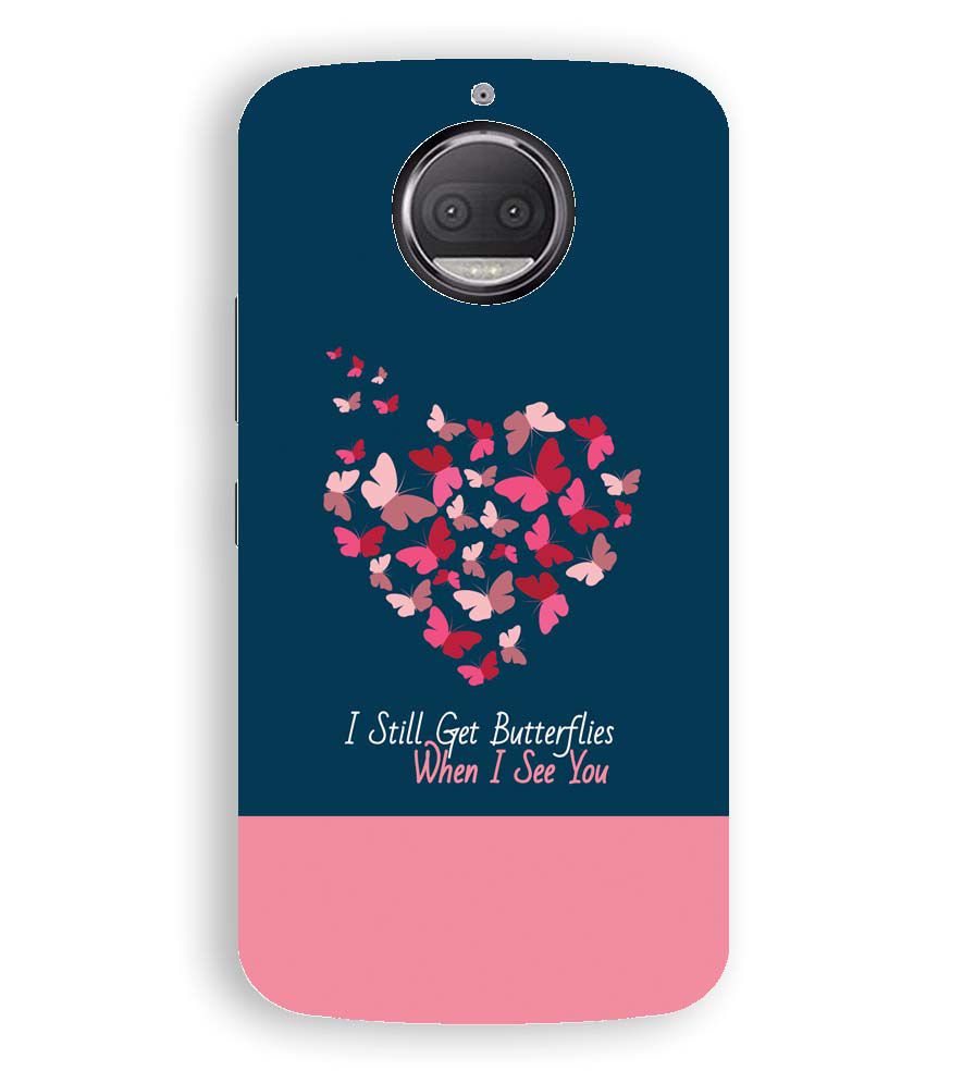 U0317-Butterflies on Seeing You Back Cover for Motorola Moto G5S Plus