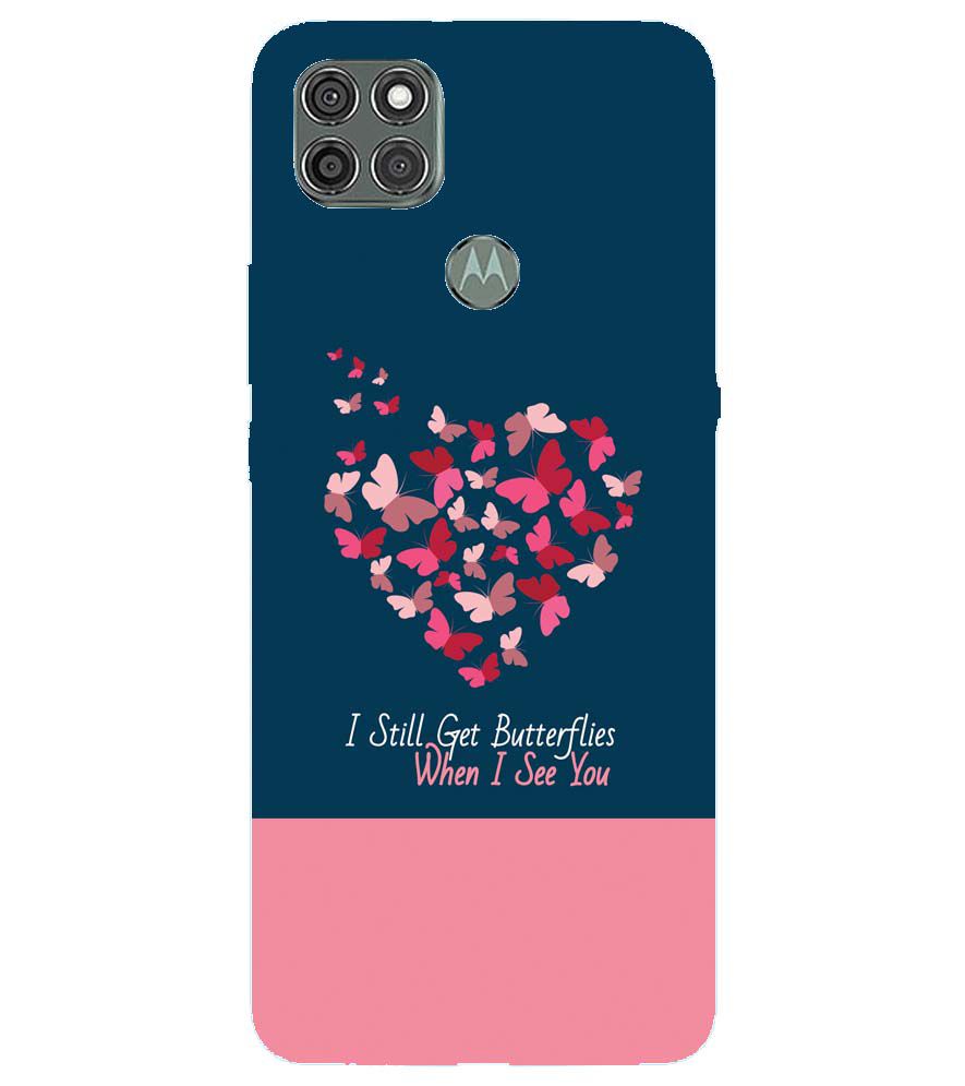 U0317-Butterflies on Seeing You Back Cover for Motorola Moto G9 Power