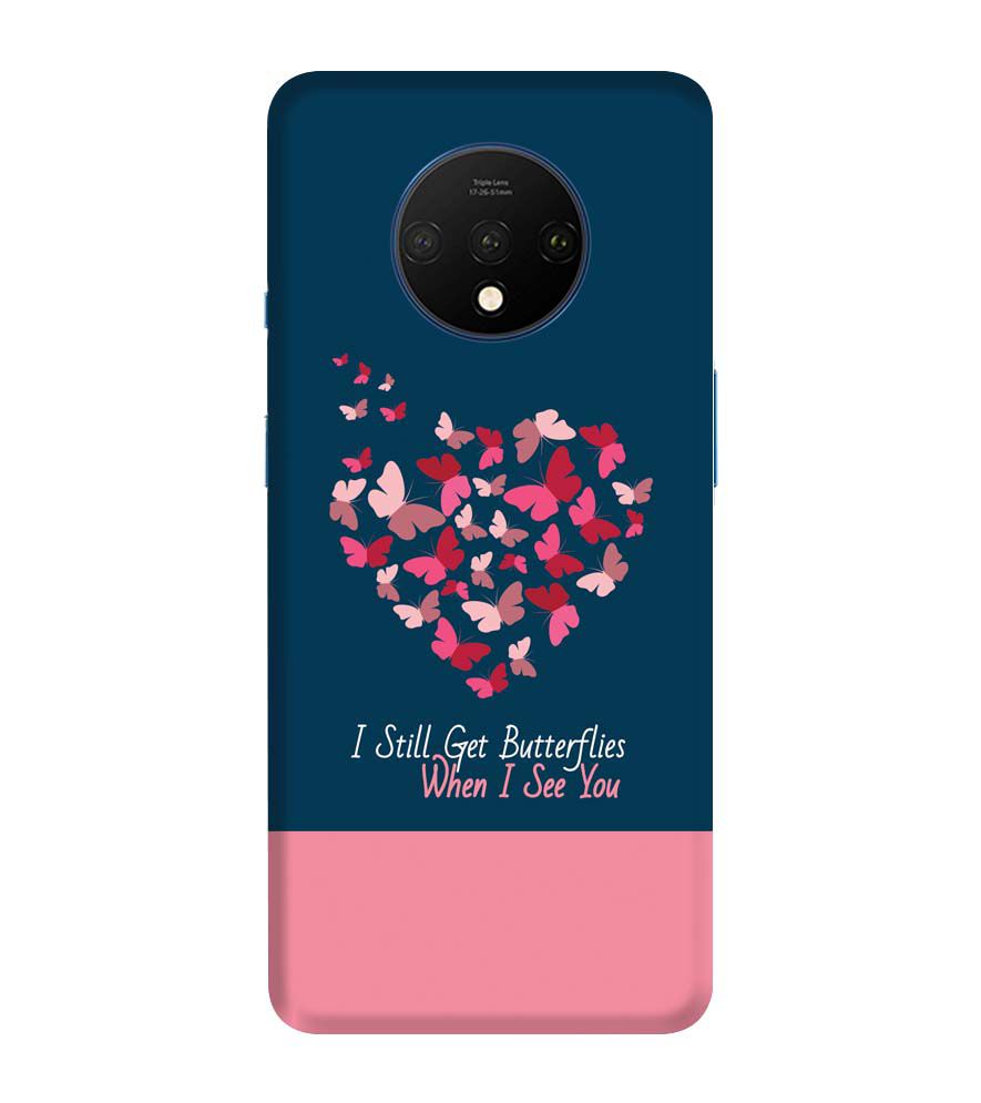 U0317-Butterflies on Seeing You Back Cover for OnePlus 7T