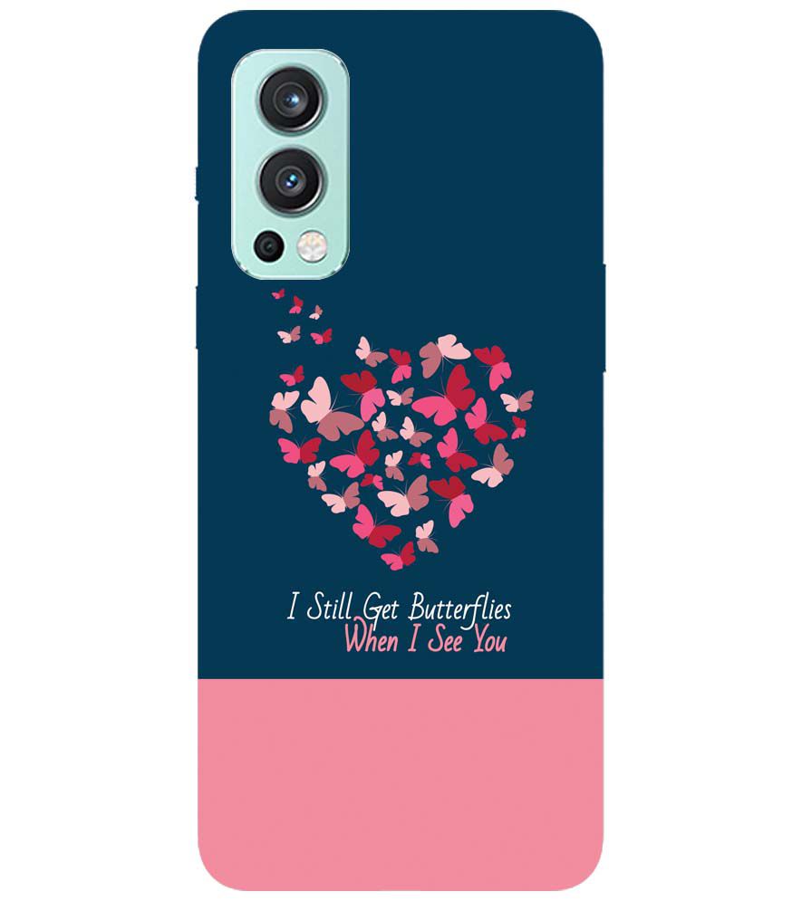 U0317-Butterflies on Seeing You Back Cover for OnePlus Nord 2 5G