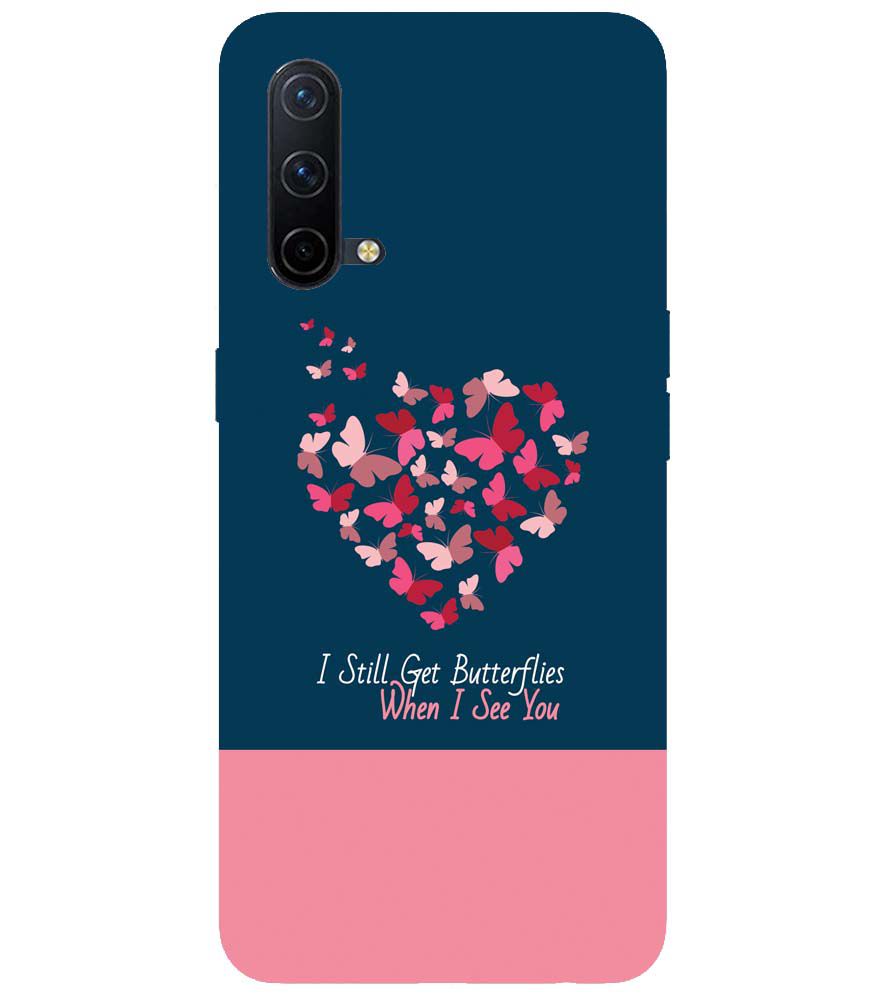 U0317-Butterflies on Seeing You Back Cover for OnePlus Nord CE 5G
