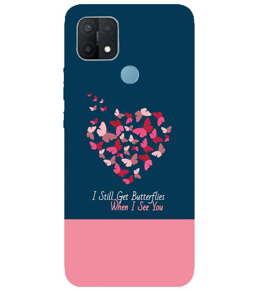 U0317-Butterflies on Seeing You Back Cover for Oppo A15 and Oppo A15s