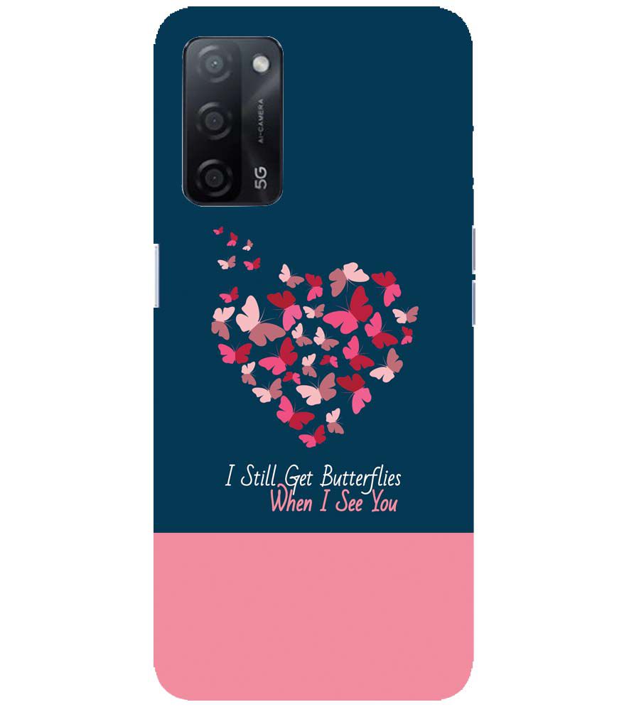U0317-Butterflies on Seeing You Back Cover for Oppo A53s 5G