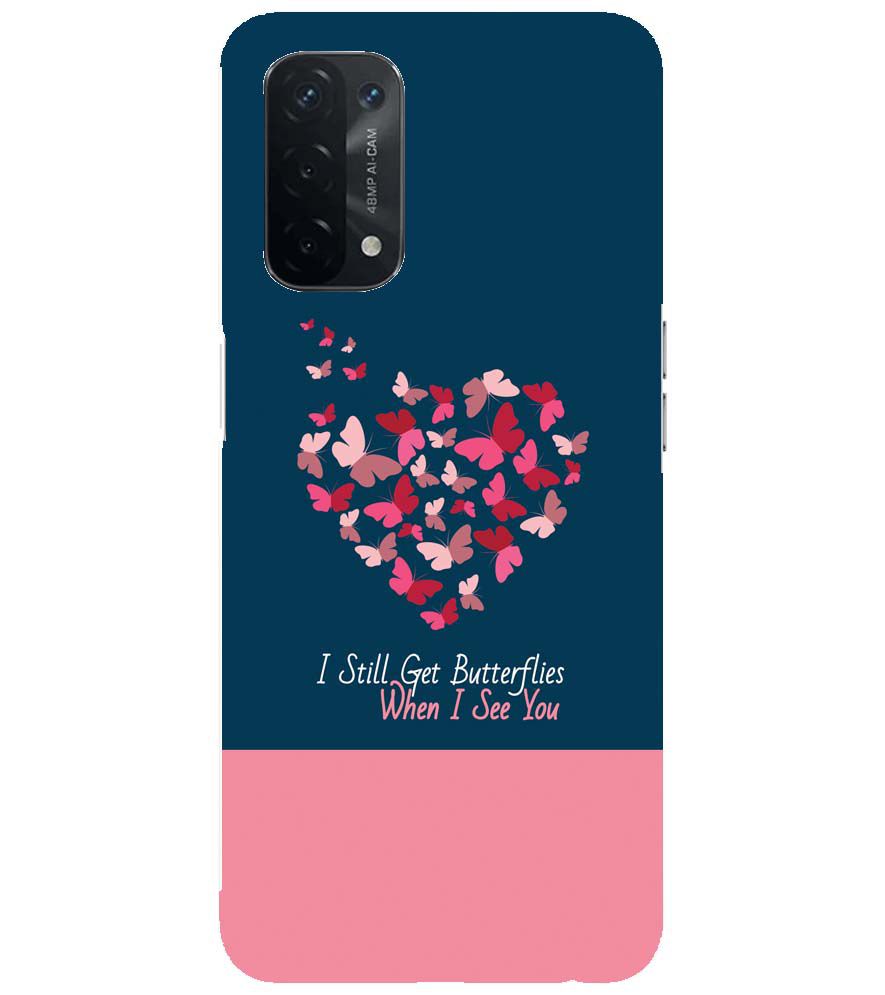 U0317-Butterflies on Seeing You Back Cover for Oppo A54 5G