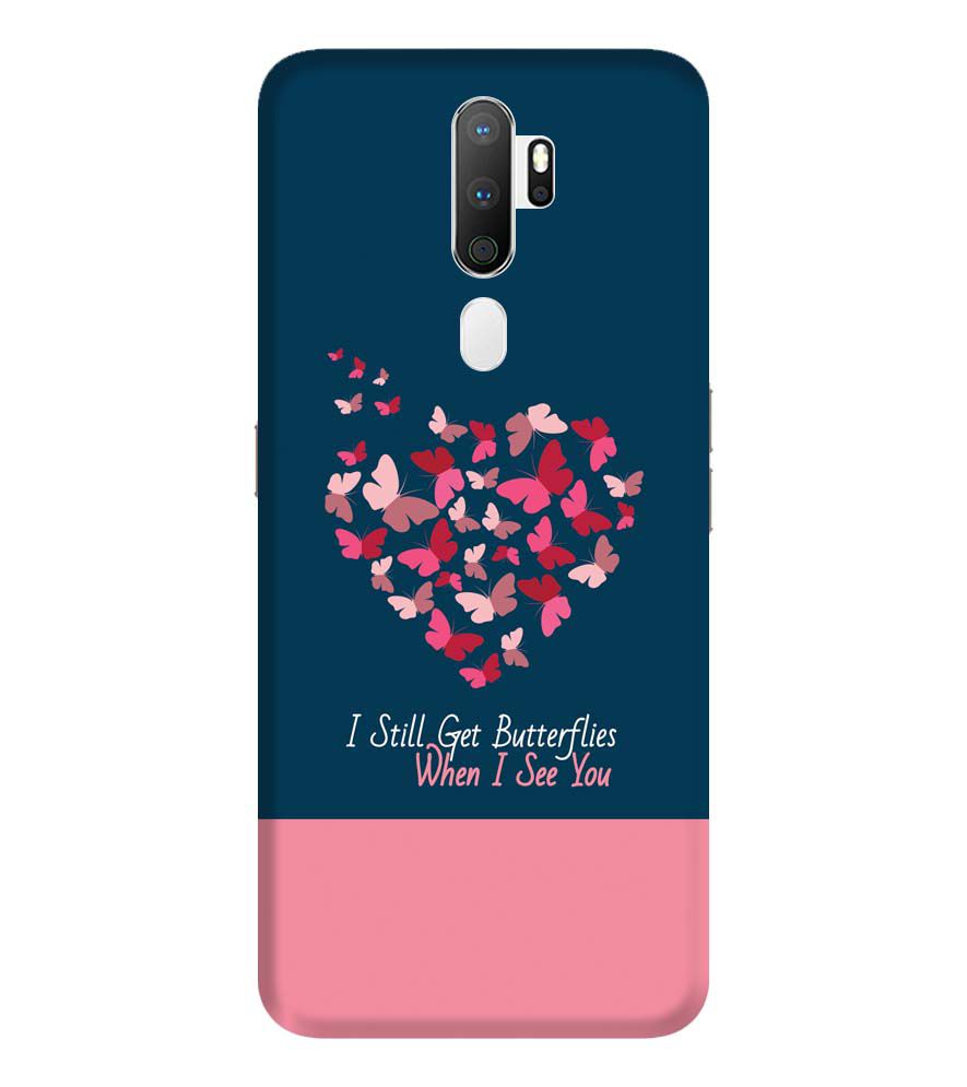 U0317-Butterflies on Seeing You Back Cover for Oppo A9 (2020)