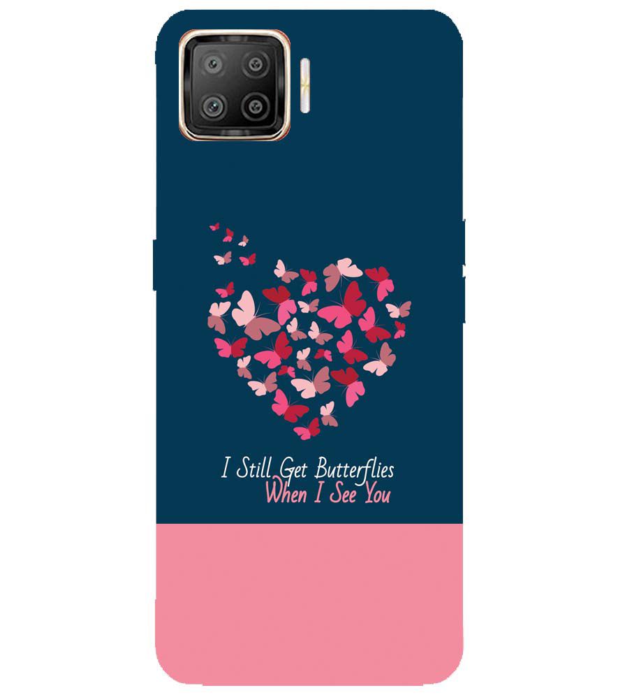 U0317-Butterflies on Seeing You Back Cover for Oppo F17