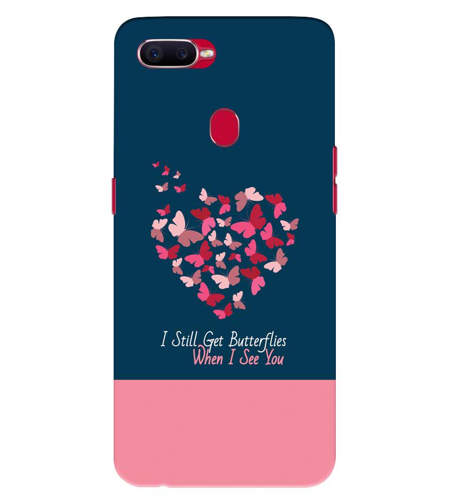 U0317-Butterflies on Seeing You Back Cover for Oppo F9 Pro