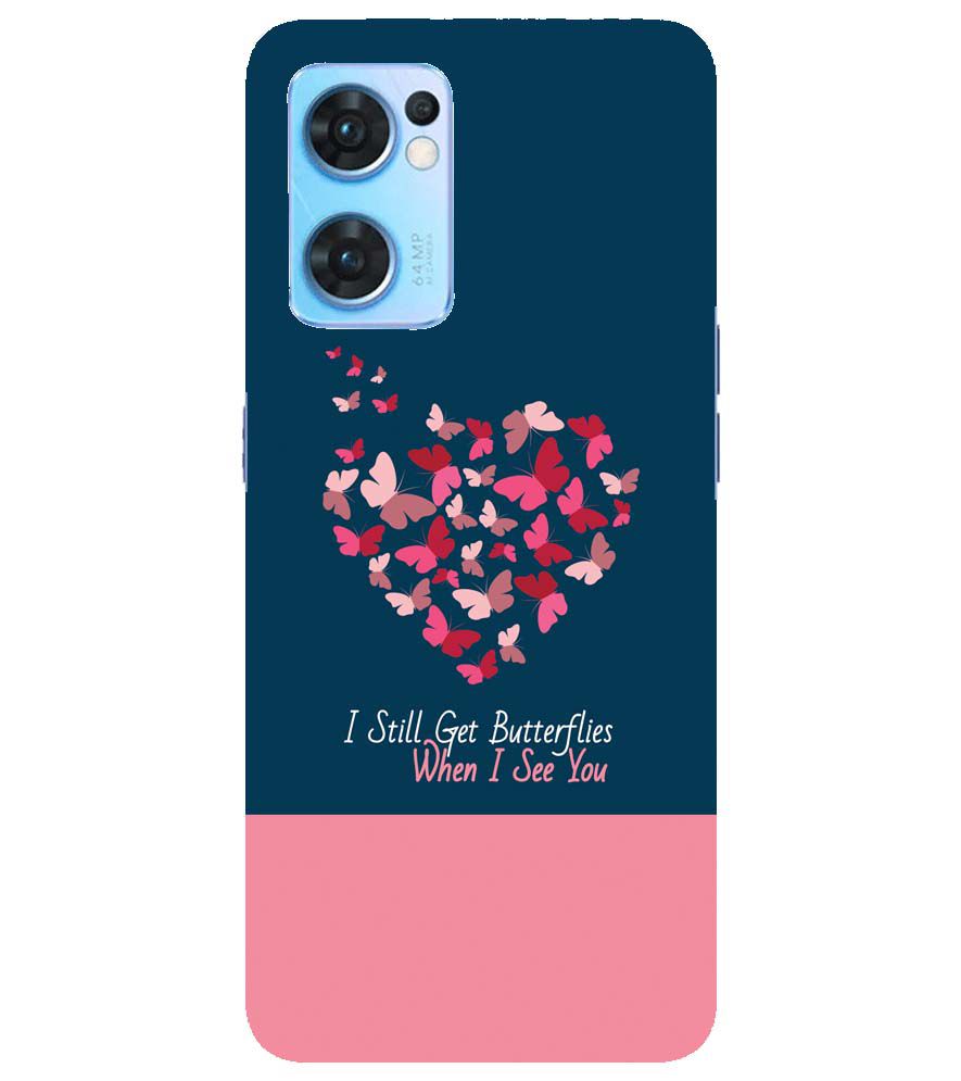 U0317-Butterflies on Seeing You Back Cover for Oppo Reno7 5G