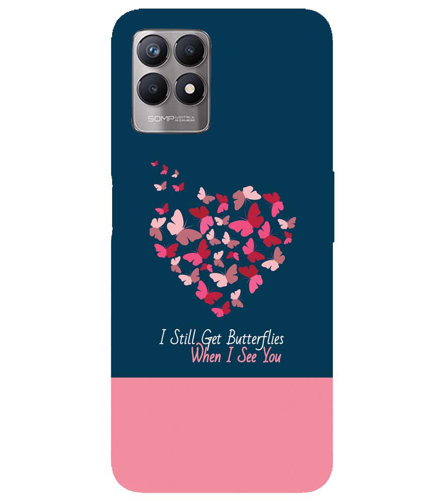 U0317-Butterflies on Seeing You Back Cover for Realme 8i