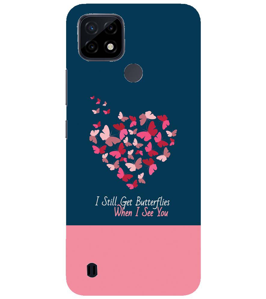 U0317-Butterflies on Seeing You Back Cover for Realme C21