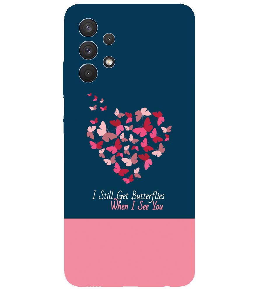 U0317-Butterflies on Seeing You Back Cover for Samsung Galaxy A32
