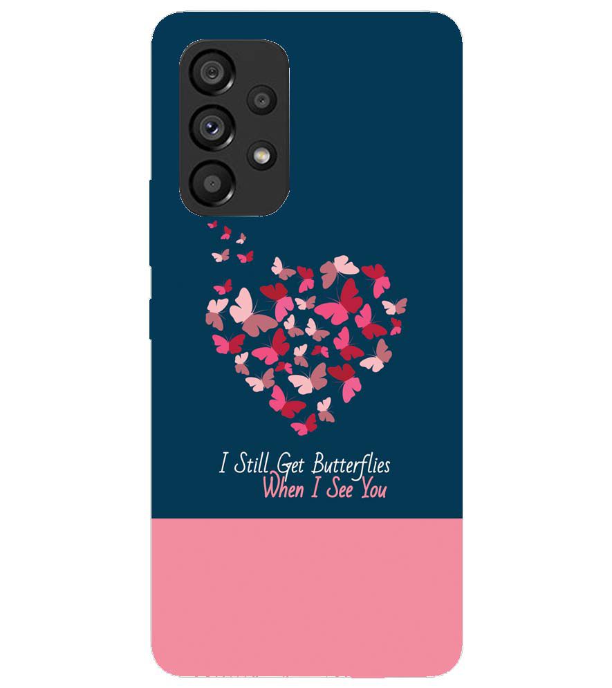 U0317-Butterflies on Seeing You Back Cover for Samsung Galaxy A53 5G