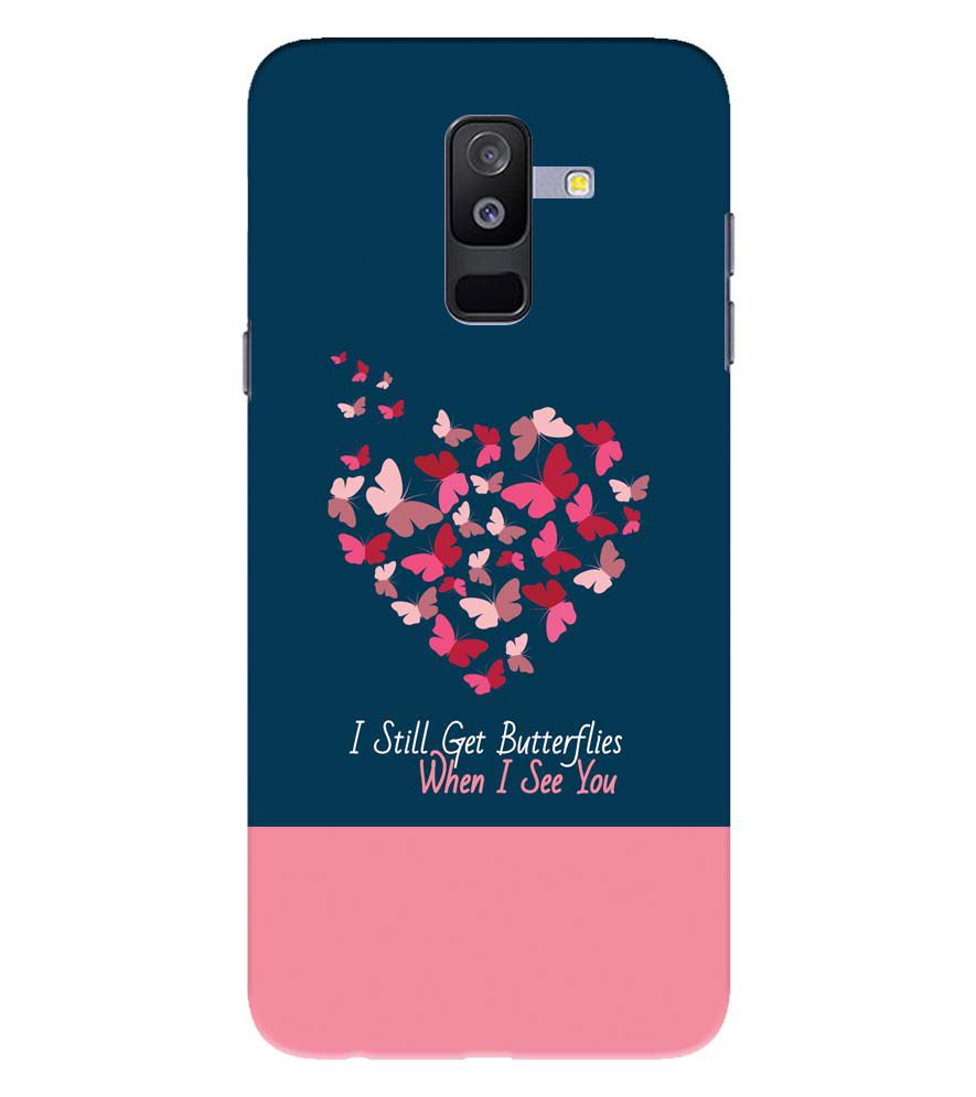 U0317-Butterflies on Seeing You Back Cover for Samsung Galaxy A6 Plus