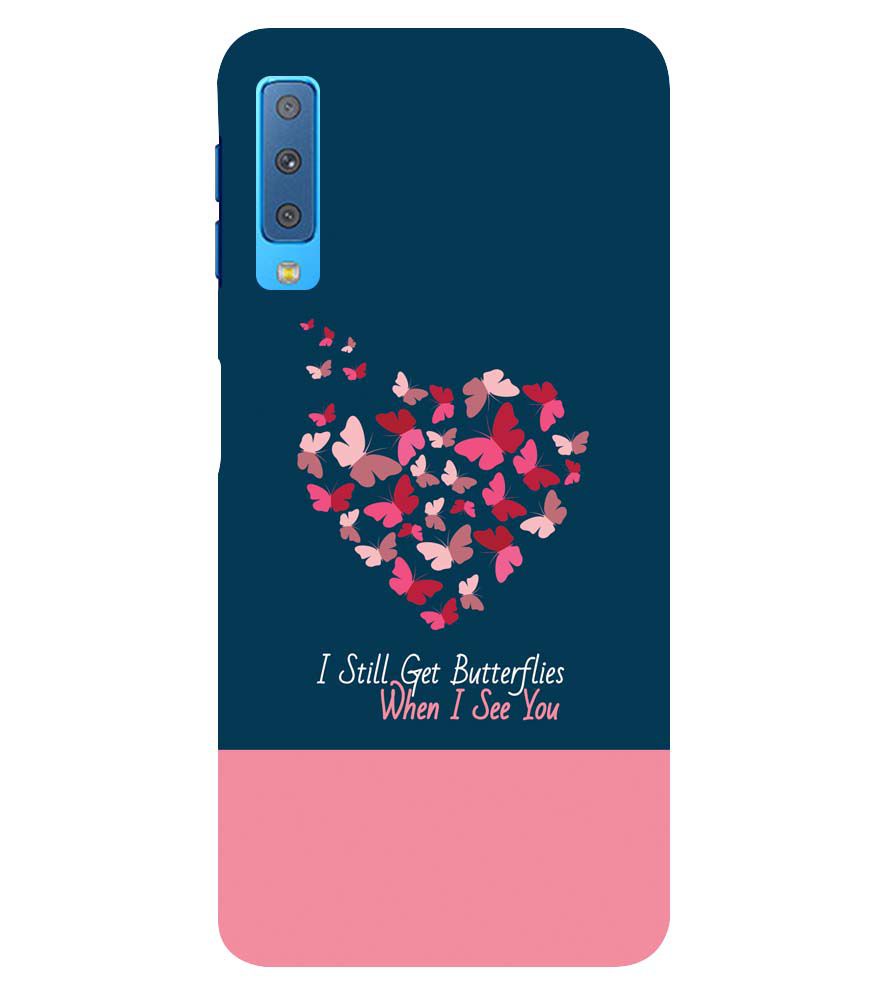 U0317-Butterflies on Seeing You Back Cover for Samsung Galaxy A7 (2018)