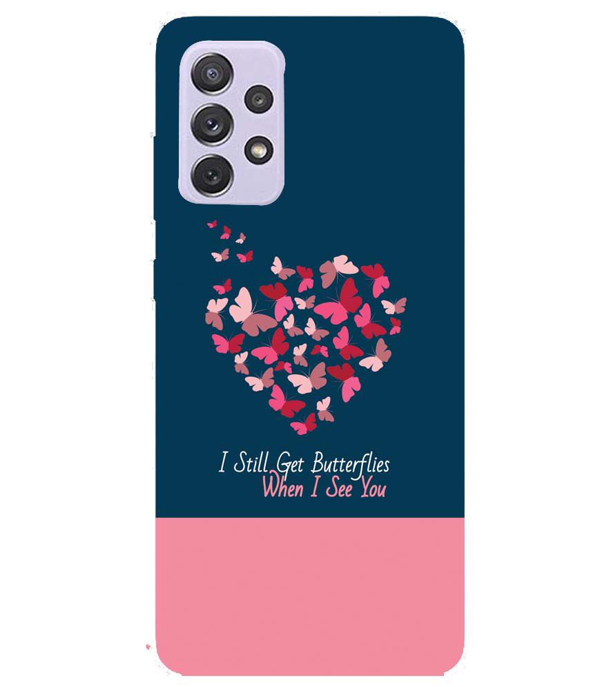U0317-Butterflies on Seeing You Back Cover for Samsung Galaxy A72