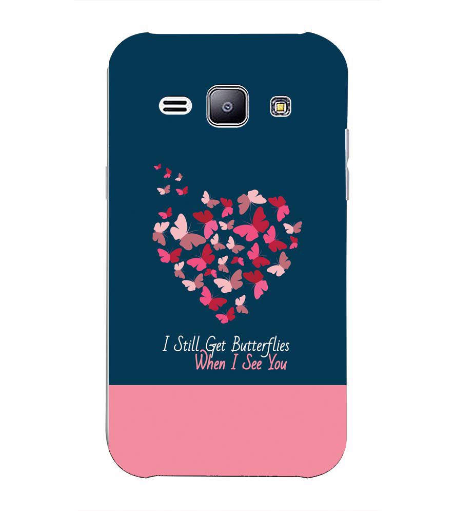 U0317-Butterflies on Seeing You Back Cover for Samsung Galaxy J2 (2015)