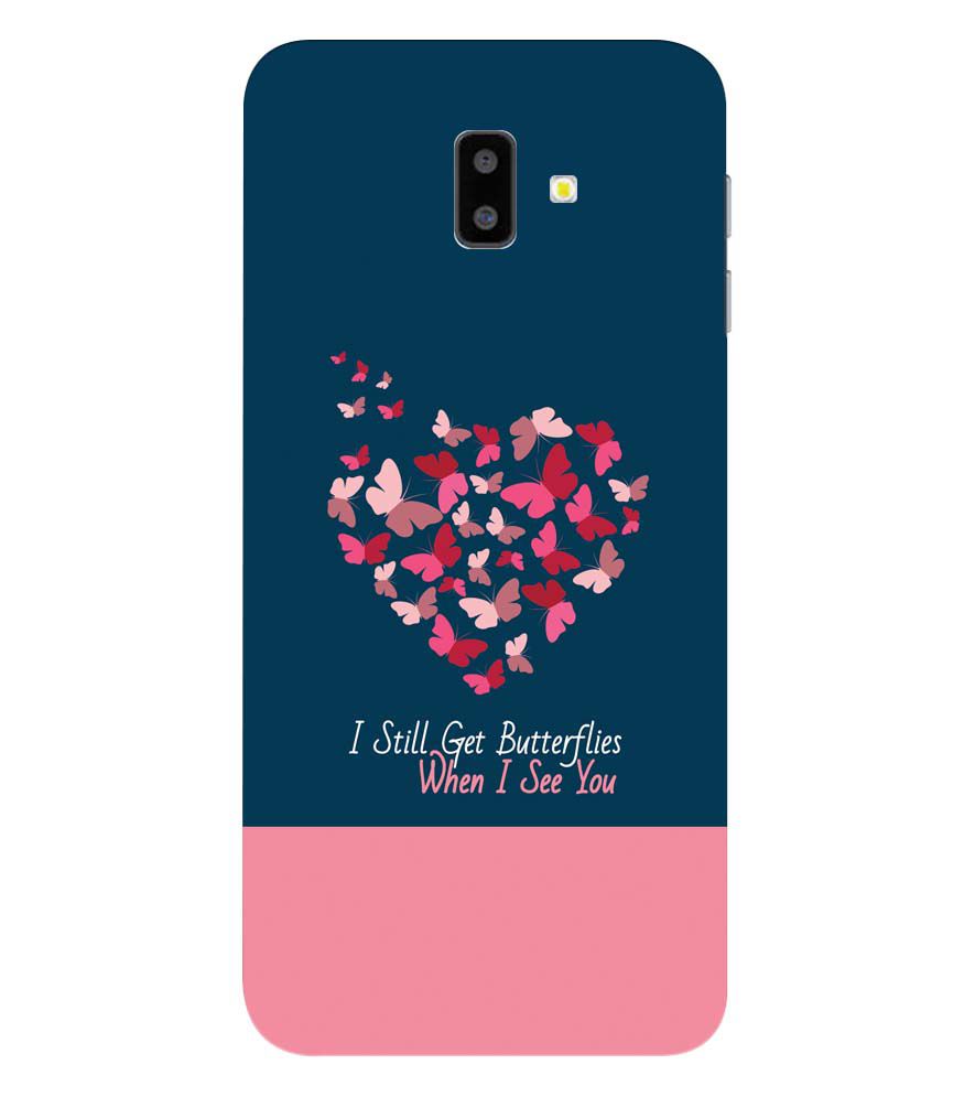 U0317-Butterflies on Seeing You Back Cover for Samsung Galaxy J6+