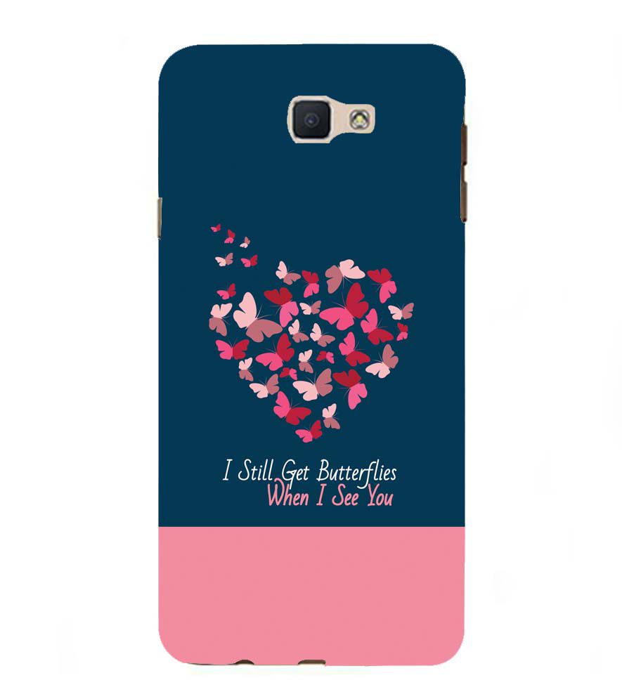 U0317-Butterflies on Seeing You Back Cover for Samsung Galaxy J7 Prime (2016)