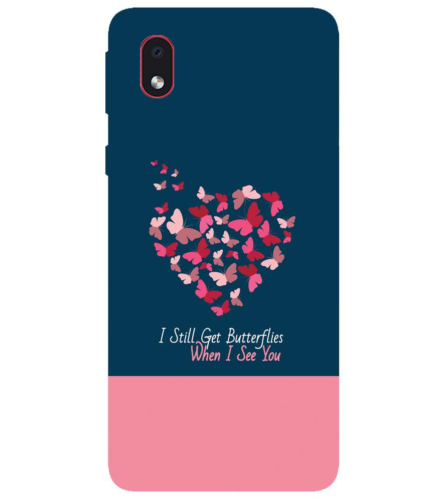 U0317-Butterflies on Seeing You Back Cover for Samsung Galaxy M01 Core