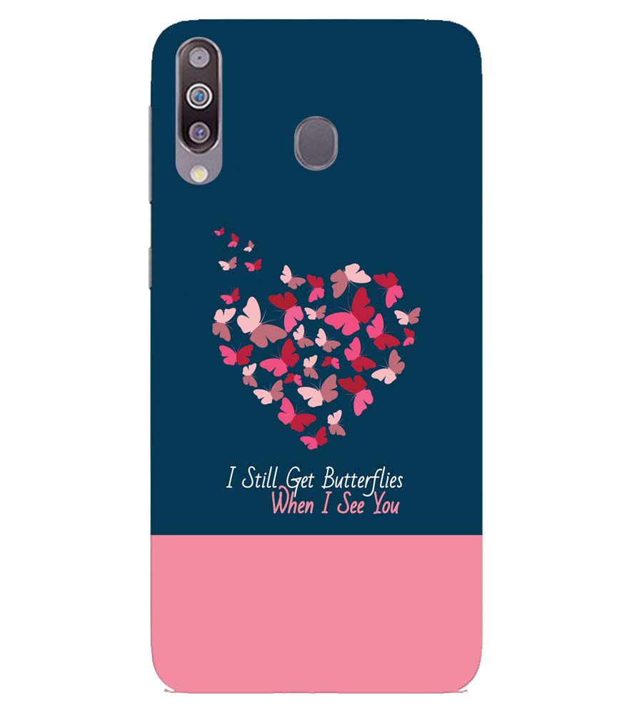 U0317-Butterflies on Seeing You Back Cover for Samsung Galaxy M40