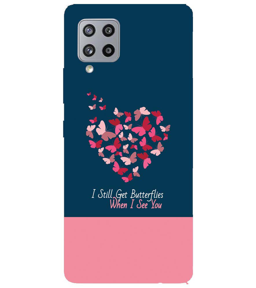 U0317-Butterflies on Seeing You Back Cover for Samsung Galaxy M42 