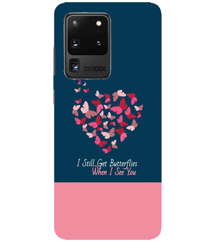 U0317-Butterflies on Seeing You Back Cover for Samsung Galaxy S20 Ultra 5G