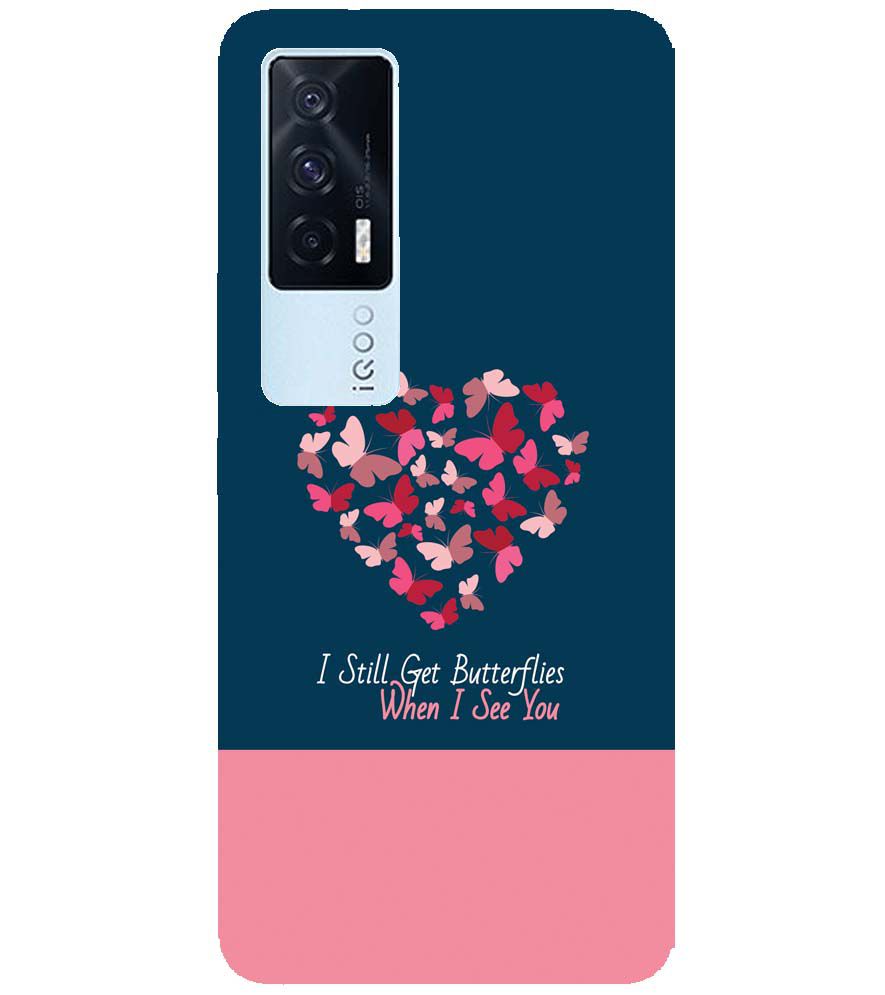 U0317-Butterflies on Seeing You Back Cover for vivo iQOO 7