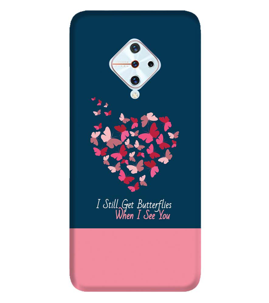 U0317-Butterflies on Seeing You Back Cover for Vivo S1 Pro