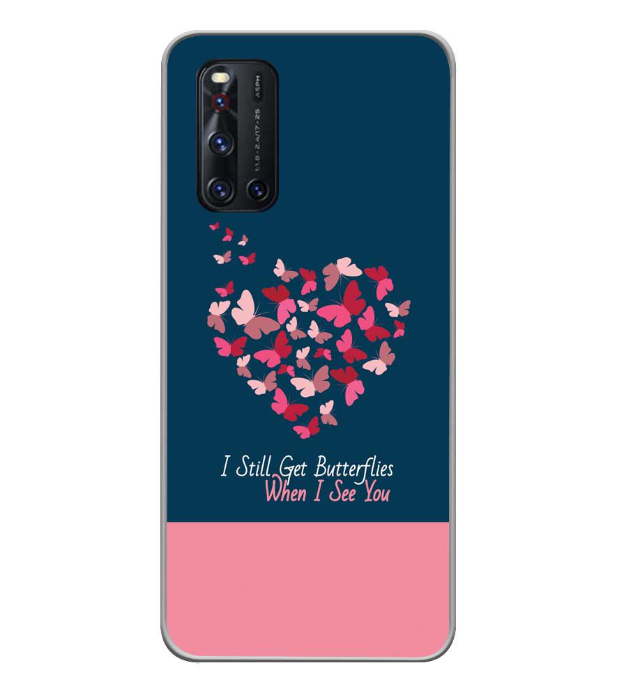 U0317-Butterflies on Seeing You Back Cover for Vivo V19