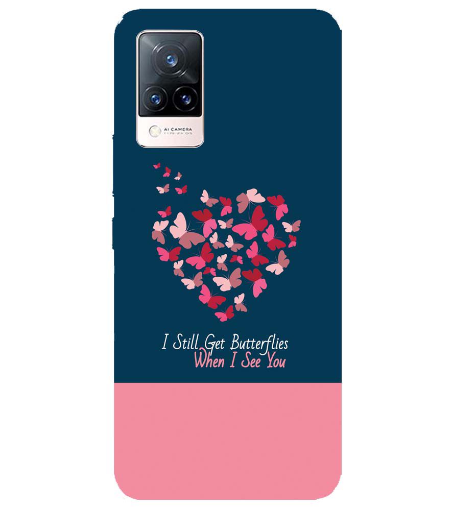 U0317-Butterflies on Seeing You Back Cover for Vivo V21 5G