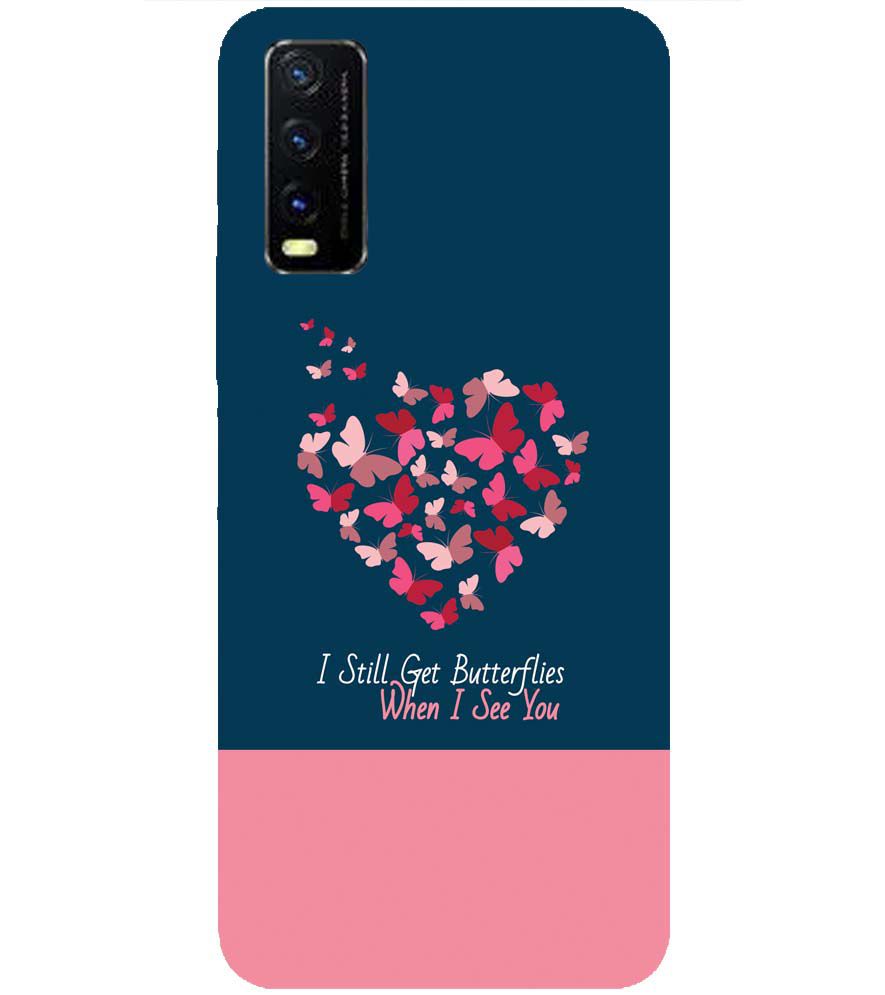 U0317-Butterflies on Seeing You Back Cover for Vivo Y20i