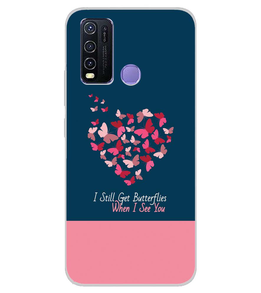 U0317-Butterflies on Seeing You Back Cover for Vivo Y50