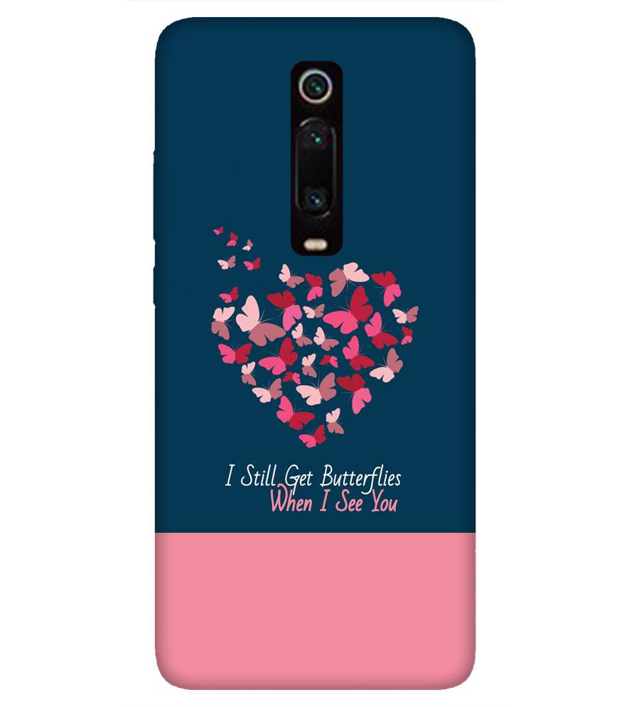 U0317-Butterflies on Seeing You Back Cover for Xiaomi Mi 9T Pro