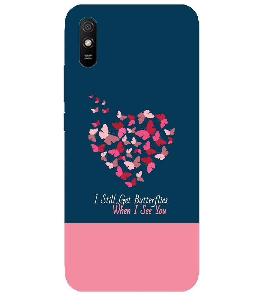 U0317-Butterflies on Seeing You Back Cover for Xiaomi Redmi 9i