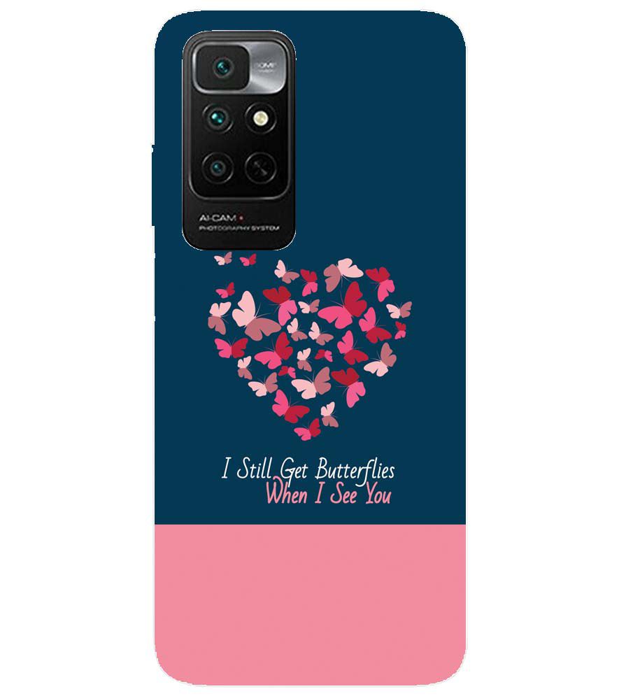 U0317-Butterflies on Seeing You Back Cover for Xiaomi Redmi Note 11 4G