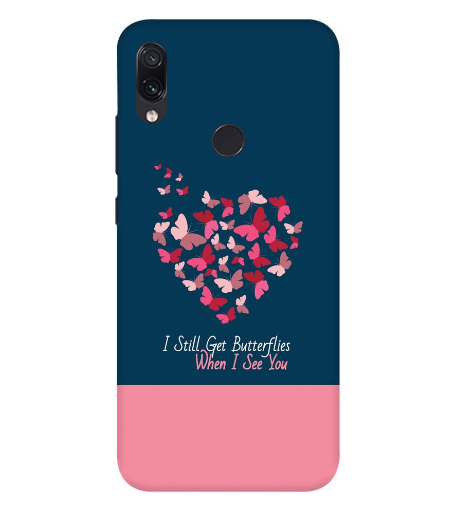 U0317-Butterflies on Seeing You Back Cover for Xiaomi Redmi Note 7
