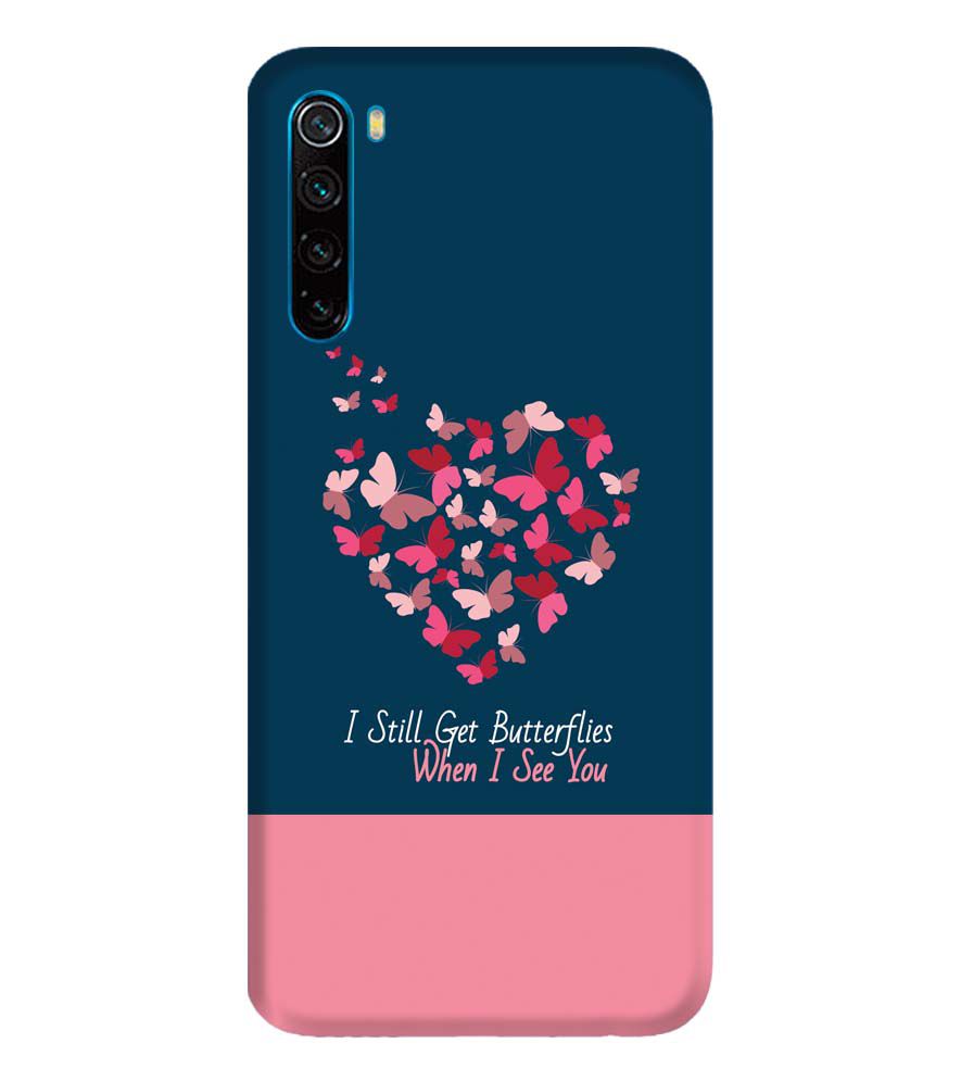 U0317-Butterflies on Seeing You Back Cover for Xiaomi Redmi Note 8