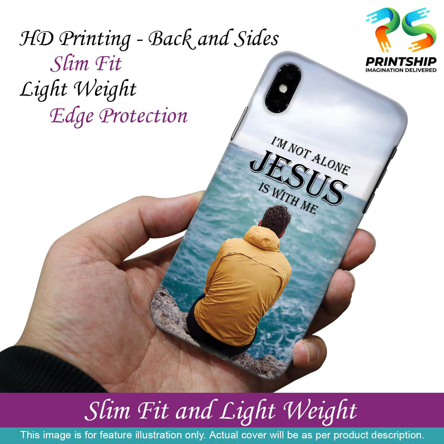 W0007-Jesus is with Me Back Cover for OnePlus 7
