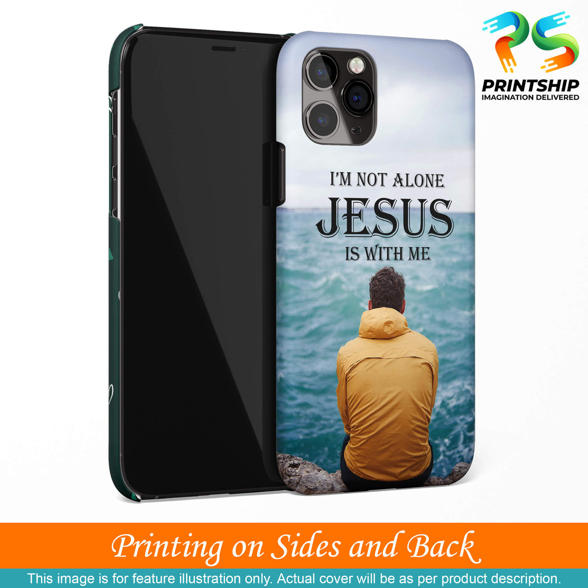 W0007-Jesus is with Me Back Cover for Apple iPhone 12 Mini-Image3