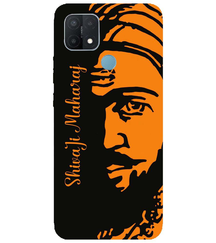 W0042-Shivaji Maharaj Back Cover for Oppo A15 and Oppo A15s