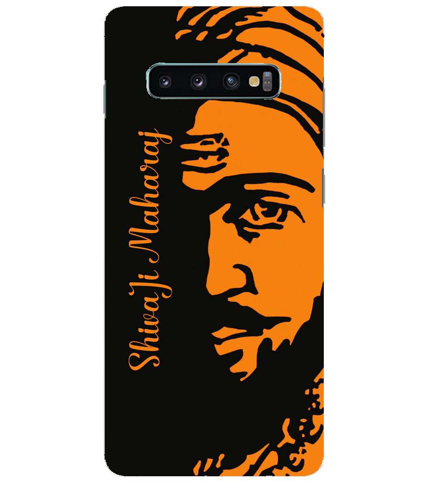 W0042-Shivaji Maharaj Back Cover for Samsung Galaxy S10+ (Plus with 6.4 Inch Screen)