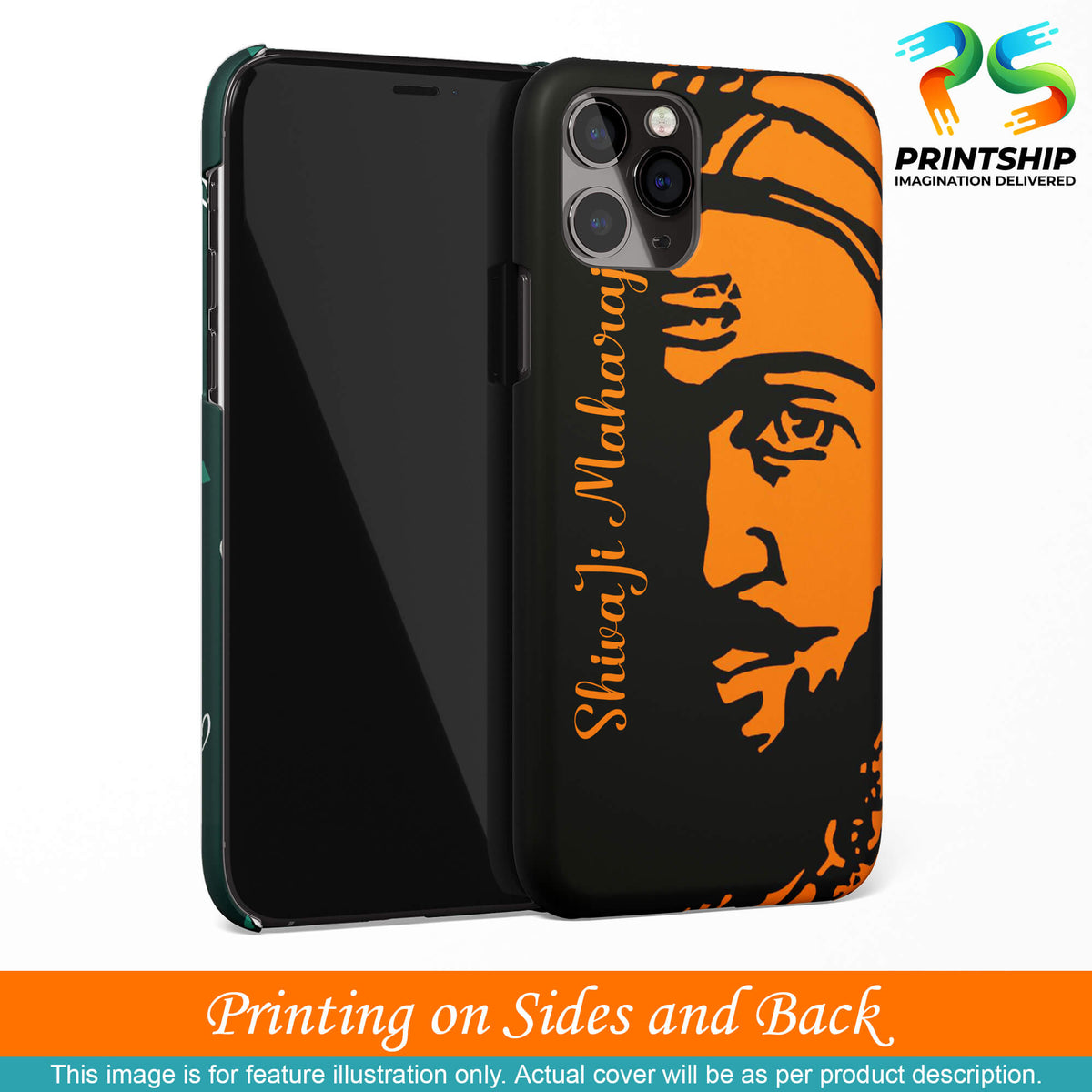 W0042-Shivaji Maharaj Back Cover for Realme 7i-Image3