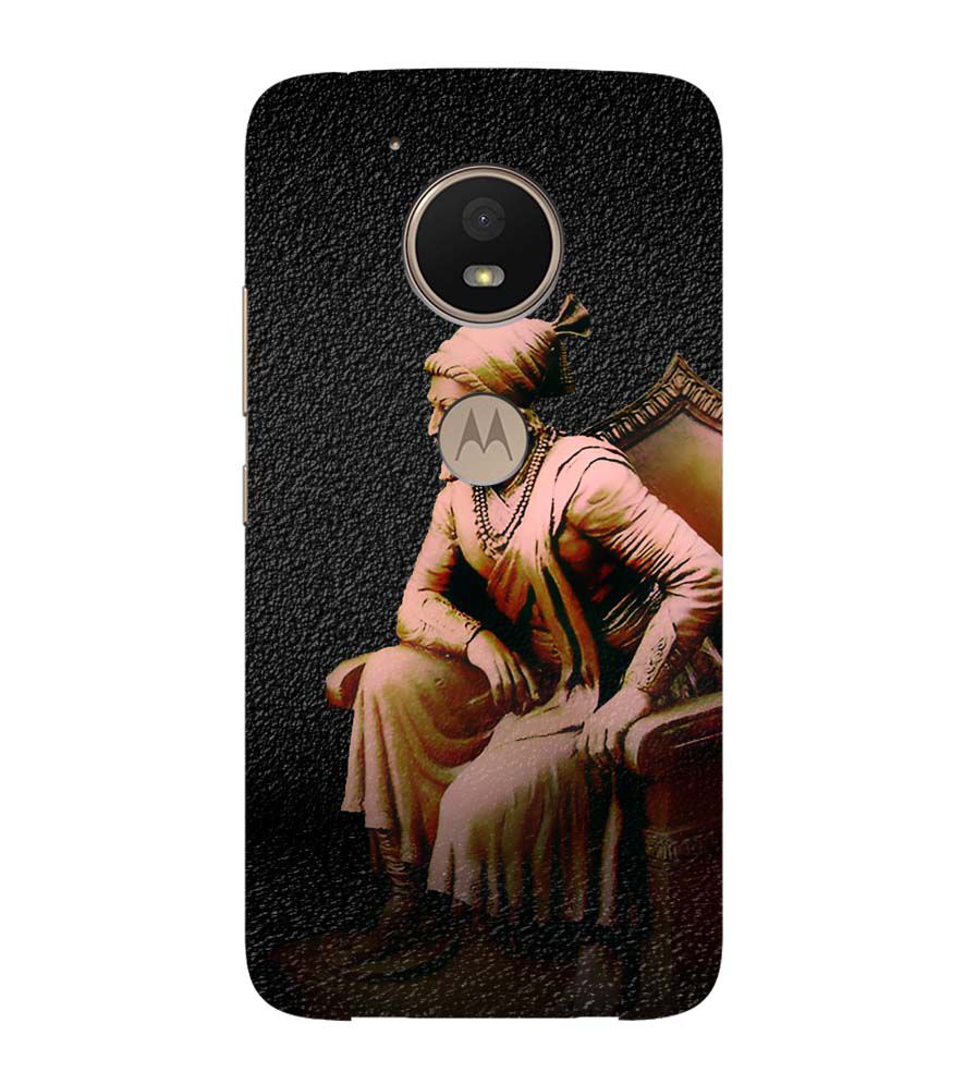 W0043-Shivaji Photo Back Cover for Motorola Moto E4 Plus